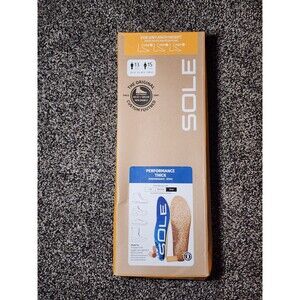 New SOLE Performance Thick Insoles Orthotic Shoe Inserts Men 13 Women 15 NIB